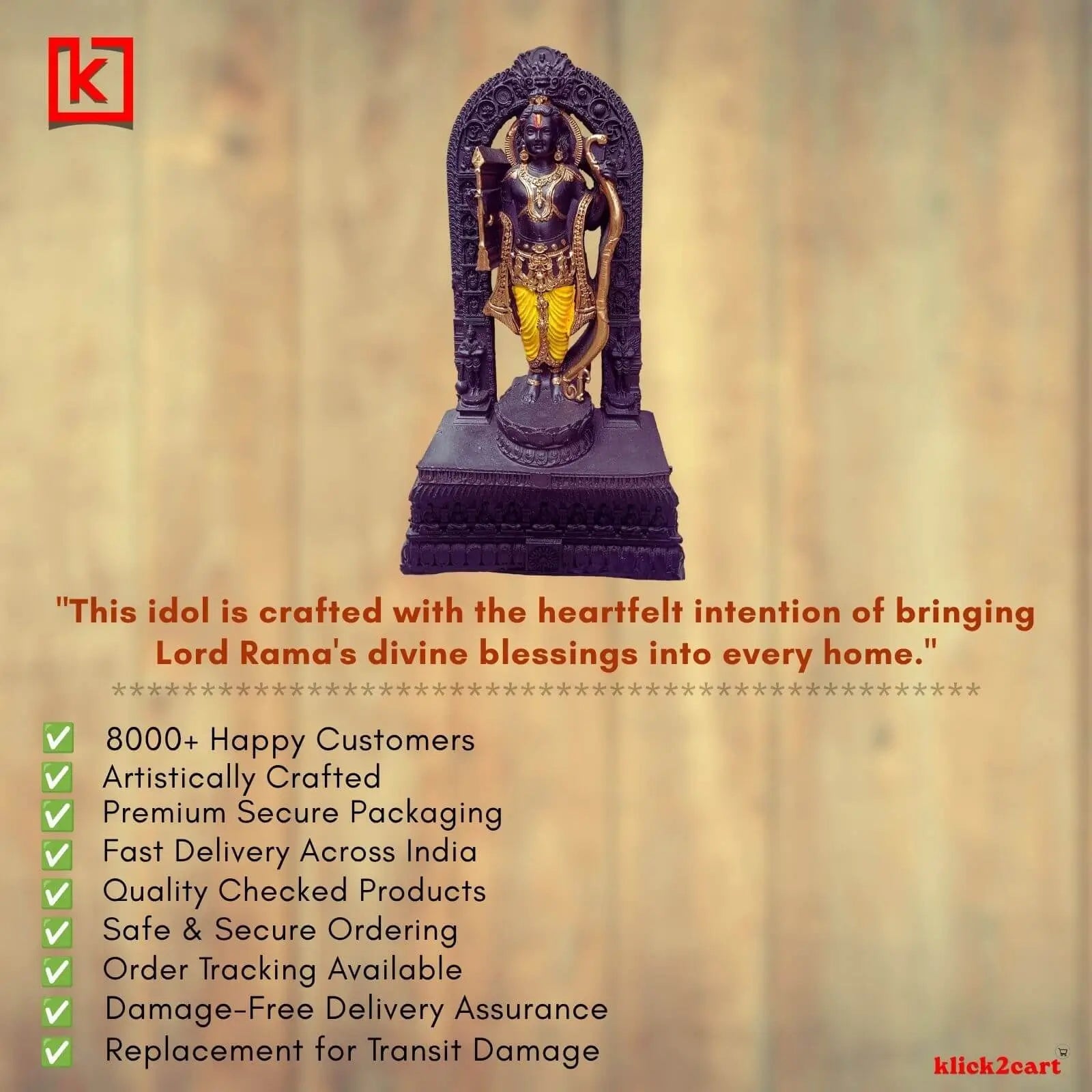 Ayodhya Ram Raksha Idol (Replica) – A Part of your Premium Collection